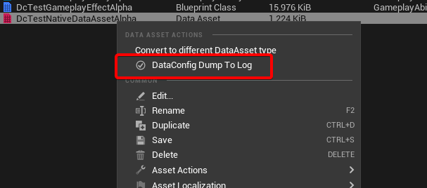 DataConfigEditorExtra-DumpAssetToLog